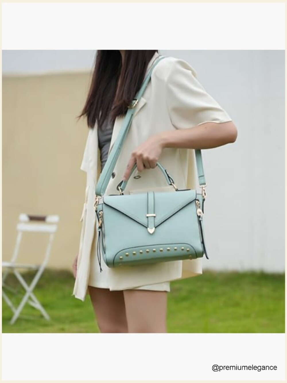 Vegan Leather Crossbody Bag Purse Shoulder Handbag Women - Picture 2 of 7